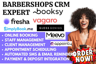 do barbershops crm fresha booksy vagaro simplybook me glossgenius meevo appointy