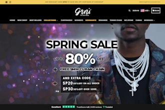 design jewelry shopify store jewelry store gold website hip hop jewelry website