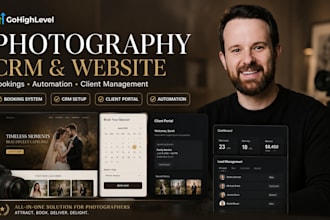 setup gohighlevel photography website ghl videography CRM ghl client booking