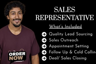 be your sales representative b2b sales expert sales closer virtual assistant