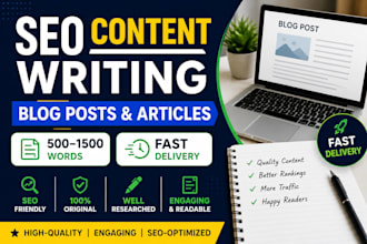 write SEO friendly blog posts and articles
