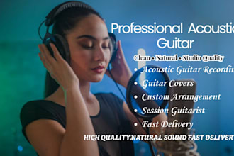 create acoustic guitar arrangement of any song