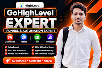 build go high level workflows automation ghl automation CRM, ghl sales funnel