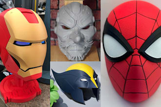3d print and paint ship custom 3d mask stl model 3d armor design for printing