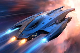 design futuristic sci fi spaceships and spacecraft art