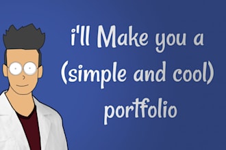 make you a simple and cool portfolio