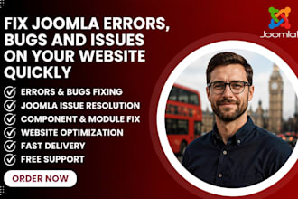fix joomla errors, bugs and issues on your website quickly