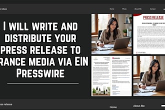 write and distribute your press release to france media sites via ein presswire