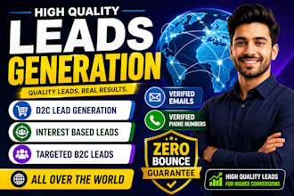 targeted b2b lead generation, business leads,d2c and email list building sales