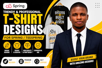 create trendy t shirt designs for spring and pod stores