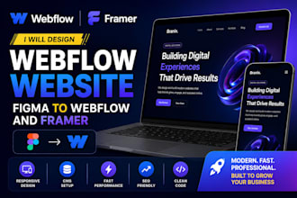 design, webflow website, figma to webflow, and framer