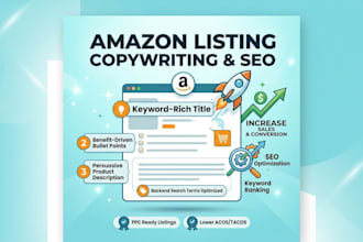 be your amazon listing copywriter and SEO optimization expert