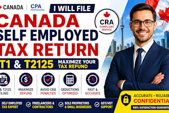 file canada self employed tax return t1 t2125 maximize refund
