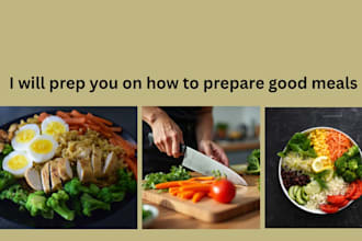 teach cooking, meal prep, recipes, and homemade food ideas
