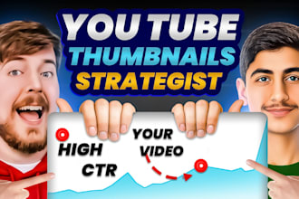 design custom gaming thumbnails for twitch and youtube
