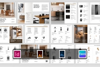 design b2b home decor kitchen office cabinet interior product catalog lookbook