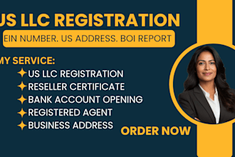 do US llc registration and ein number for non US residents fast