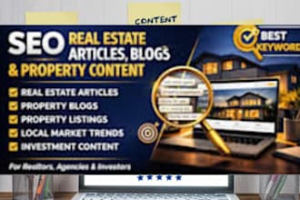 write SEO real estate articles and property blogs