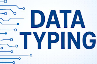 do typing and data entry