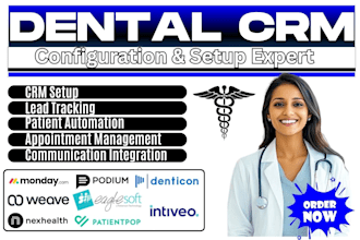 setup mondaycom weave nexhealth podium intiveo patientpop denticon eaglesoft crm