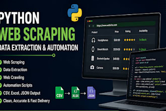 do python web scraping data extraction web crawler and automation