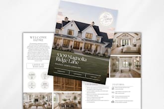 do create canva real estate posts, event flyers and property branding
