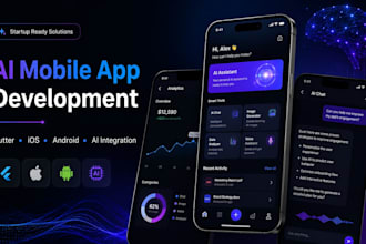 build ai chatbot saas app and mobile app development  or startups