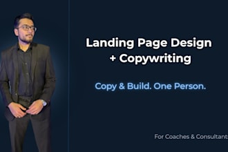 write copy and build a high converting HTML landing page