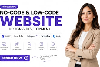 design silex dropshipping vwebsite bubble teleporthq mozelo bildr website design
