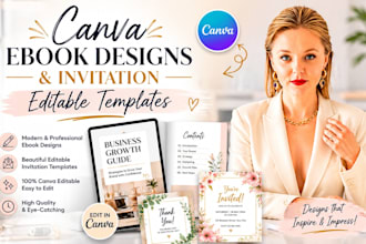 design editable canva ebook invitation and lead magnet