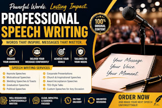 craft legacy speeches for milestones and special events