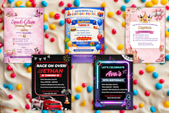 make custom editable canva invitations for any event