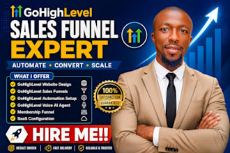 fix setup design or redesign ghl websites and sales funnel