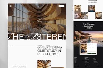 design and redesign luxury membership website, real estate, resort websites