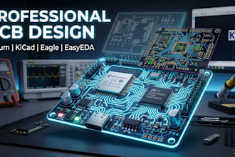 design professional pcb layout and schematic in altium, eagle, kicad