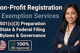 do nonprofit registration, obtain 501c3 tax exempt, reinstate revoked 501c3