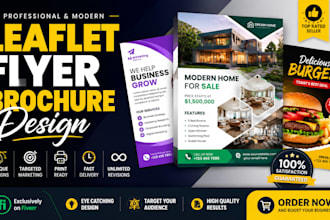 leaflet design flyer design brochure design business flyer poster