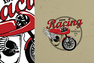 do custom antique logo design with vintage style