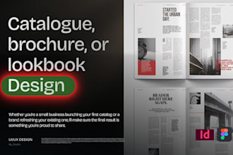 design on brand product catalog, brochure, or lookbook for your business