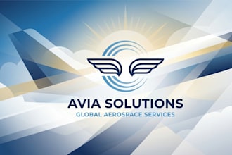 design superior conventional aviation research logo