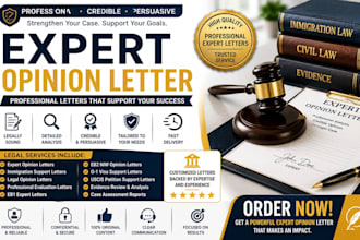 write high impact expert letters for legal and immigration cases