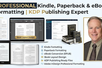 book formatting amazon KDP book formatting paperback and kindle ebook formatting