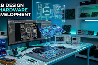 do pcb design, circuit design and electronics hardware development
