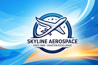 design unique aviation podcast logo