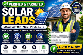 generate verified solar leads and solar appointment prospects facebook ads