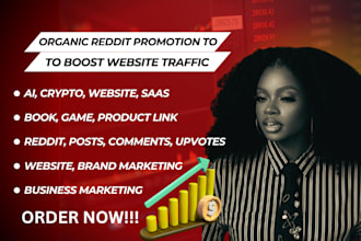 manage reddit seo post to promote brand website ai app ebook crypto saas product