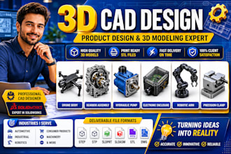 3d cad design product modeling mechanical design industrial design cad modeling