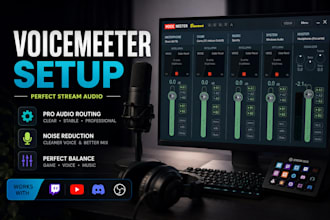 setup voicemeeter for obs streaming and audio routing