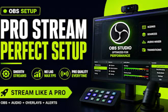 setup obs studio for professional streaming on twitch and youtube