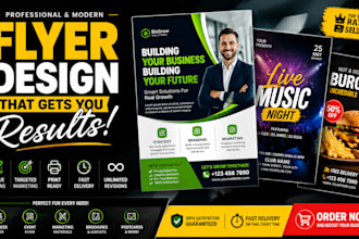 marketing flyer flyer design business flyer brochure poster promotional